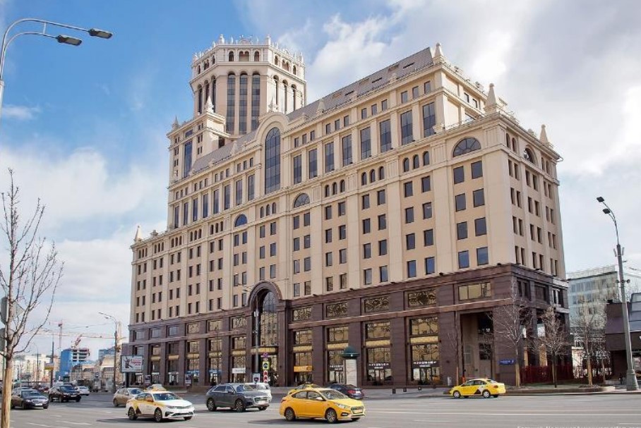 фасад дома, здание по адресу г Москва, Павелецкая пл, д 2 стр 1